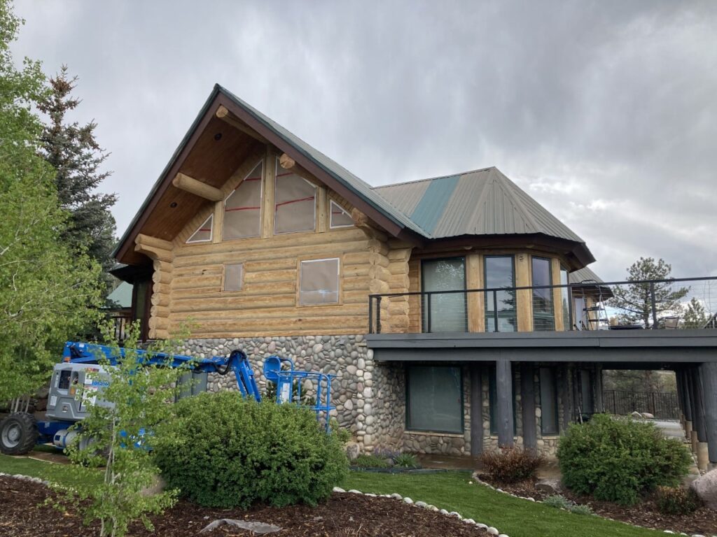 log home restoration Ontario
